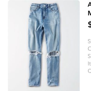 American Eagle Curvy Mom Jean size 10S